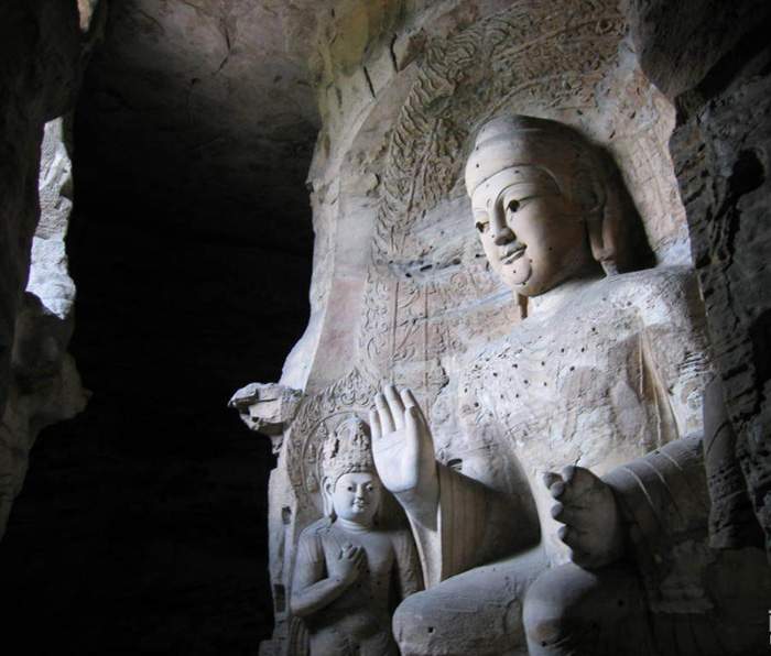 Buddha with special hand movement